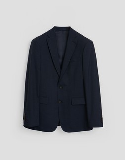 Regular Fit Cotton Blazer in Navy £65