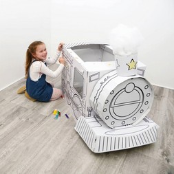 Hobbycraft Colour-In Cardboard Train 102cm &pound;20