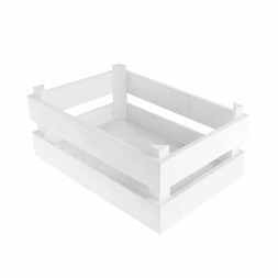 Hobbycraft Mini White Wooden Crate 24cm x 16cm x 10cm &pound;5.50 Cut Out