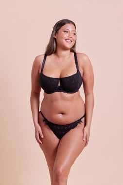 FLORA BALCONY BRA £34.00 €51.00 USD64.00 CAD$78.00 AUD$84.95 & TANGA BRIEF £16.00 €25.00 USD$28.00 CAD$30 AUD$32.95