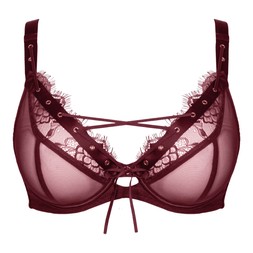 Laced Up Merlot Bra £42 €66 CAD $92 AUS $96.95