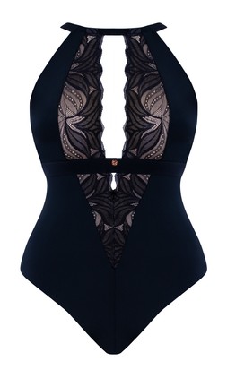 INDULGENCE	STRETCH LACE BODY BLACK