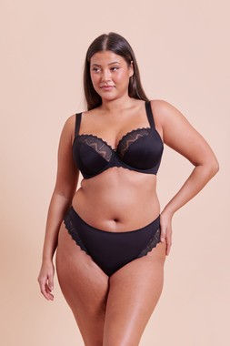 WILD ONE BALCONY BRA £29 €44 USD$59 CAD$72 AUD$72.95 & BRAZILIAN BRIEF £16 €25 USD$28 CAD$30 AUD$32.95