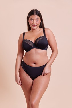 WILD ONE BALCONY BRA £29 €44 USD$59 CAD$72 AUD$72.95 & BRAZILIAN BRIEF £16 €25 USD$28 CAD$30 AUD$32.95
