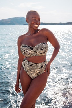 RIPPLE REEF BANDEAU BIKINI TOP & RIPPLE REEF HIGH WAIST BIKINI BRIEF