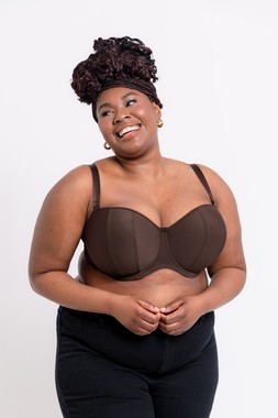 Luxe Cocoa Strapless Bra