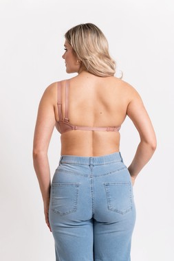 Superhero Multiway Padded Plunge Bra Latte Beige