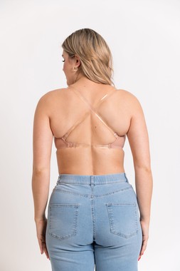 Superhero Multiway Padded Plunge Bra Latte Beige