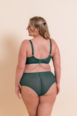 VICTORY FOREST GREEN SIDE SUPPORT BALCONY BRA £34 €51 & SHORT £17 €26
