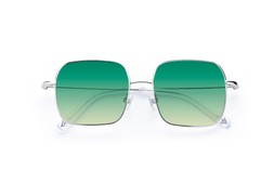 Rae Ii Chrome Silver Lenses Lagoon Haze £85