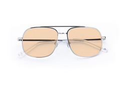 Sinclair Chrome Silver Lenses Tangerine £85