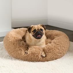 OHS Fluffy Round Calming Pet Bed - Natural &pound;14
