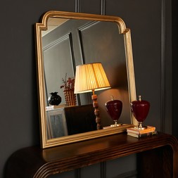 Gold Portrait Mantle Mirror