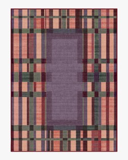 Ruggable - Jungalow Collection - Lad Mauve - 275 x 365 cm - Flatwoven £799, Tufted £1,049 (Aerial)- Embargoed until 2nd July 2026