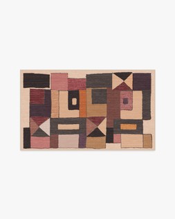 Ruggable - Jungalow Collection - Modra Warm Brown - 90 x 150 cm - Flatwoven £179, Tufted £239 (Aerial)-  Embargoed until 2nd July 2026