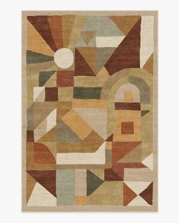 Ruggable - Jungalow Collection - Orilla Natural - 185 x 275 cm - Flatwoven £429, Tufted £599 (Aerial)-  Embargoed until 2nd July 2026