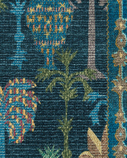 Ruggable - Jungalow Collection - Palmistry Midnight - 150 x 215 cm - Flatwoven £349, Tufted £479 (Flatwoven Detail)- EMBARGOED UNTIL 2ND JULY 2026
