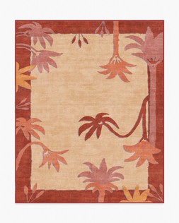 Ruggable - Jungalow Collection - Sabal Cream Sunset - 245 x 305 cm - Flatwoven £599, Tufted £849 (Aerial)- EMBARGOED UNTIL 2ND JULY 2026