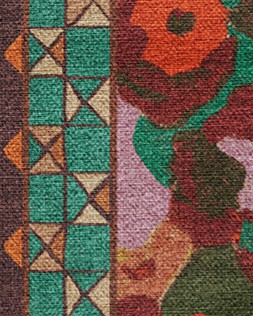 Ruggable - Jungalow Collection - Vera Rust Multicolor - 150 x 215 cm - Flatwoven £349, Tufted £479 (Flatwoven Detail)- EMBARGOED UNTIL 2ND JULY 2026