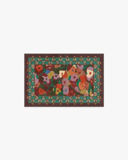 Ruggable - Jungalow Collection - Vera Rust Multicolor - 60 x 90 cm - Flatwoven £99, Tufted £119 (Aerial)- EMBARGOED UNTIL 2ND JULY 2026