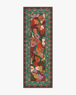 Ruggable - Jungalow Collection - Vera Rust Multicolor - 75 x 215 cm - Flatwoven £159, Tufted £189 (Aerial)- EMBARGOED UNTIL 2ND JULY 2026