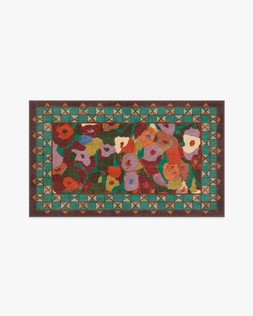 Ruggable - Jungalow Collection - Vera Rust Multicolor - 90 x 150 cm - Flatwoven £179, Tufted £239 (Aerial)