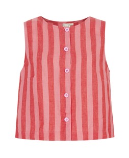 Beyond Nine Elodie Linen Top - Sorbet Stripe £75