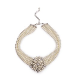 N AUDREY HEPBURN STYLE PEARL CHOKER £55 BY LOVETT & CO