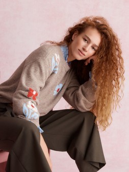 Fenn Floral Jumper Mink