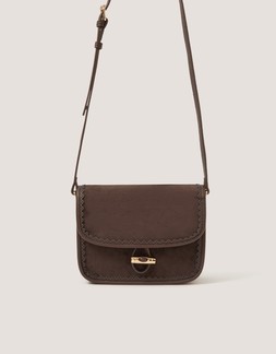 Amy Faux Suede Crossbody Bag