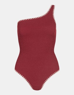 One-Shoulder Shaping Swimsuit Orange