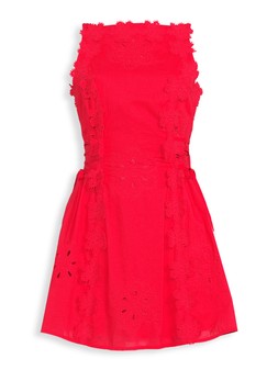 Michelle Keegan Applique Mini Shift Dress - Red - £50