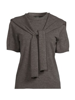WXTIK The Very Collection Grey Knit jumper With Scarf £25