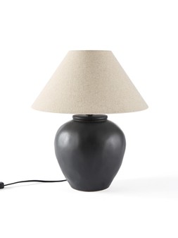WYYAF Very x Michelle Keegan Home Black Worn Ceramic Table Lamp £60 z