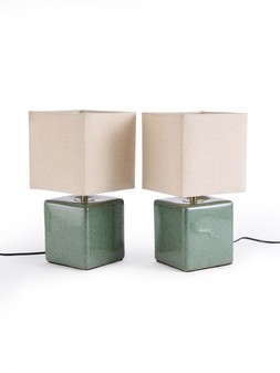 WZFF8 The Very Collection Set of 2 Cube Table Lamps £50