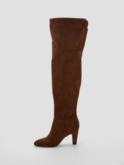 WZJ1U The Very Collection Over The Knee Slouch Boot Brown £52
