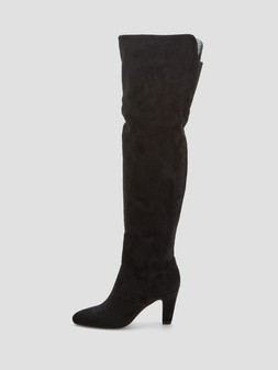 WZJ1V The Very Collection Over The Knee Slouch Boot Black £52