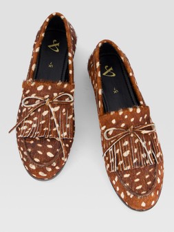 WZJJK The Very Collection Leather Fringe Bambi Loafer £48