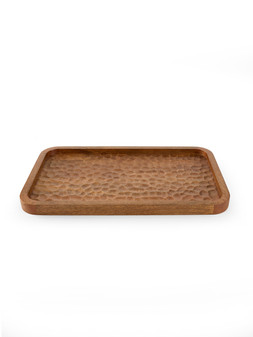 X0AS1 The Very Collection Rectangular Wooden Carved Tray £28 (1)