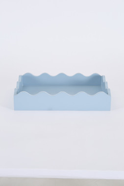X0ASD The Very Collection Wavy Edge Tray - Blue £25