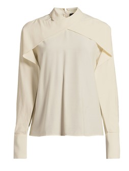 X1S1Q The Very Collection Cross detail Cape Blouse £35