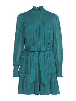 X1V55 The Very Collection Shirred Embellished Detail Mini Dress £40