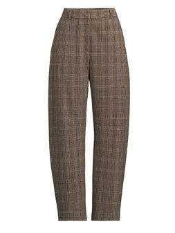 X1YMD The Very Collection Check Barrel Leg Trouser £35