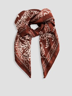 X2205 The Very Collection Paisley Satin Scarf £15