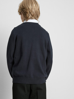 PRIMARK 2PK KNIT SCHOOL JUMPER, NAVY, £8 (3)