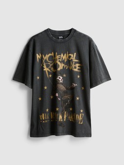PRIMARK CHEMICAL ROMANCE TEE CHARCOAL £12 €14 $18 RON80 PLN70 CZK415