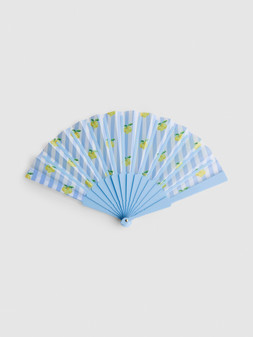 PRIMARK HAND FOLDING FAN LIGHT BLUE £3.50 €4.50 RON22 PLN19 CZK115