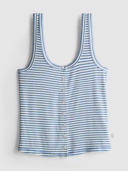 PRIMARK LOVE TO LOUNGE SRTIPE PJ CAMI BLUE £7 €8 $11.50 RON40 PLN34 CZK210