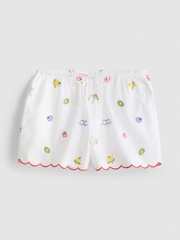PRIMARK LOVE TO LOUNGE WOVEN PJ SHORT WHITE £10 €12 RON60 PLN50 CZK310