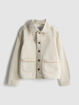 PRIMARK PINSTRIPE SHACKET STONE £13 €17 $25 RON85 PLN75 CZK440